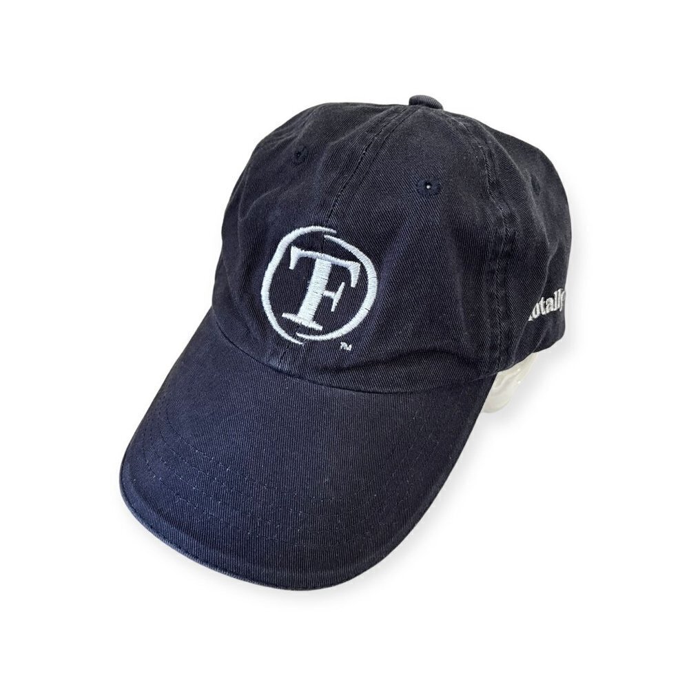 Totally Fine Blue Denim Fitted Embroidered Strapback Hat - Picture 6 of 7